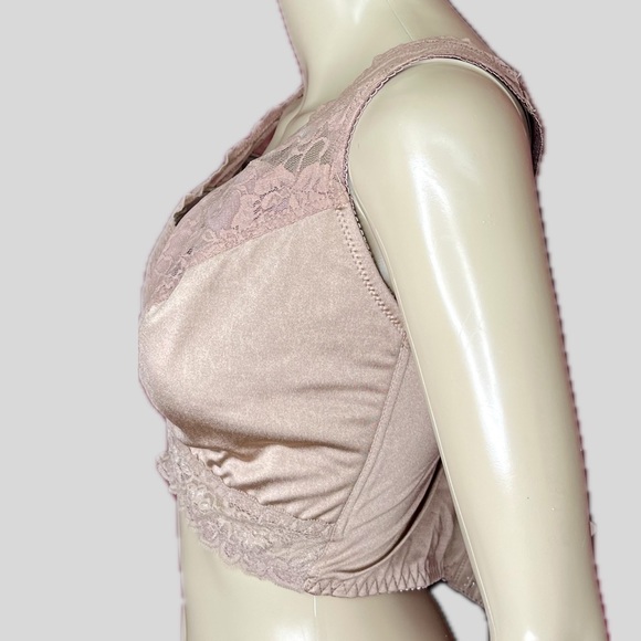 Rhonda Shear Cappuccino Ahh Lace Leisure Bra Style R672B Size 3X - Picture 2 of 5